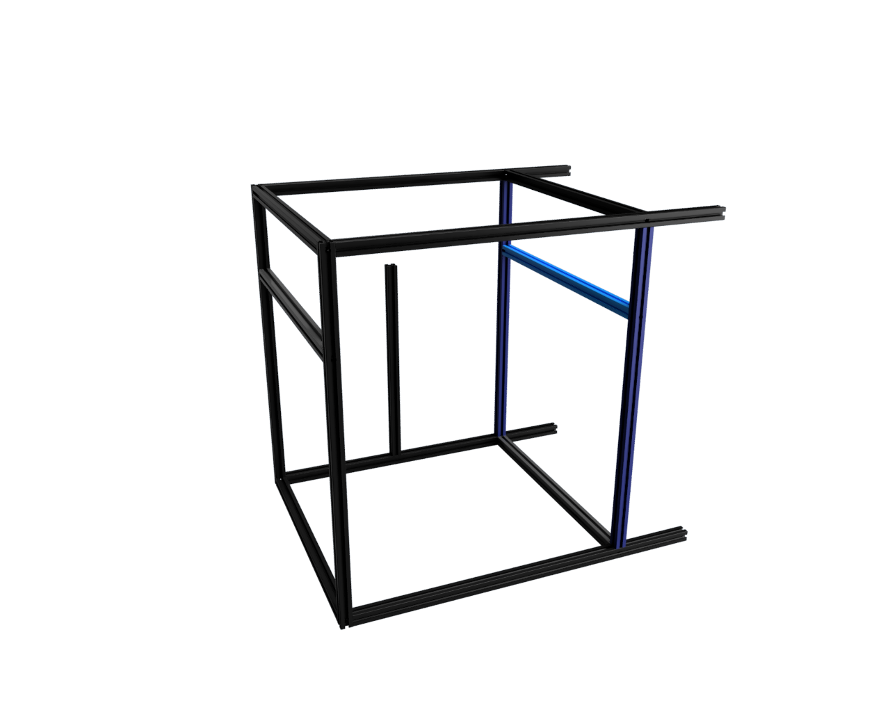 Step 5 – Preinstall right y rail extrusion